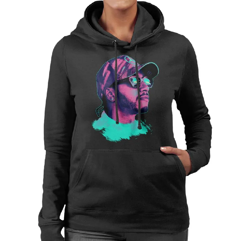 Motorsport Images Lewis Hamilton Spanish GP Neon Art Women's Hooded Sweatshirt Hoodie with Oversized Fit Loose Comfortable Motorsport Images Lewis Hamilton Spanish GP Neon Art Women's Hooded Sweatshirt Hoodie with Oversized Fit Loose Comfortable