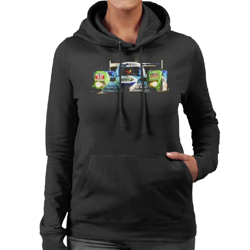 Motorsport Images Lola B0986 Chris Dyson 2011 ILMC ALMS Women's Hooded Sweatshirt