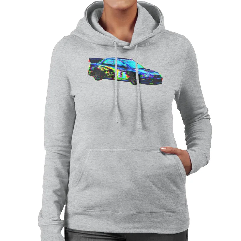 Motorsport Images Makinen Subaru Impreza WRC Women's Hooded Sweatshirt