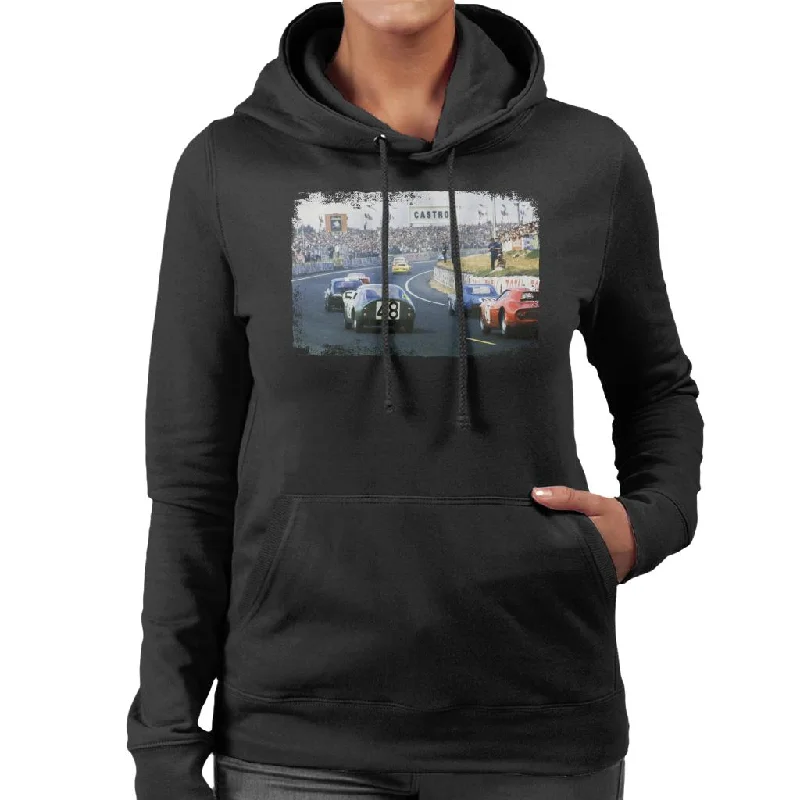 Motorsport Images Mauro Bianchi Alpine A210 Leads Women's Hooded Sweatshirt