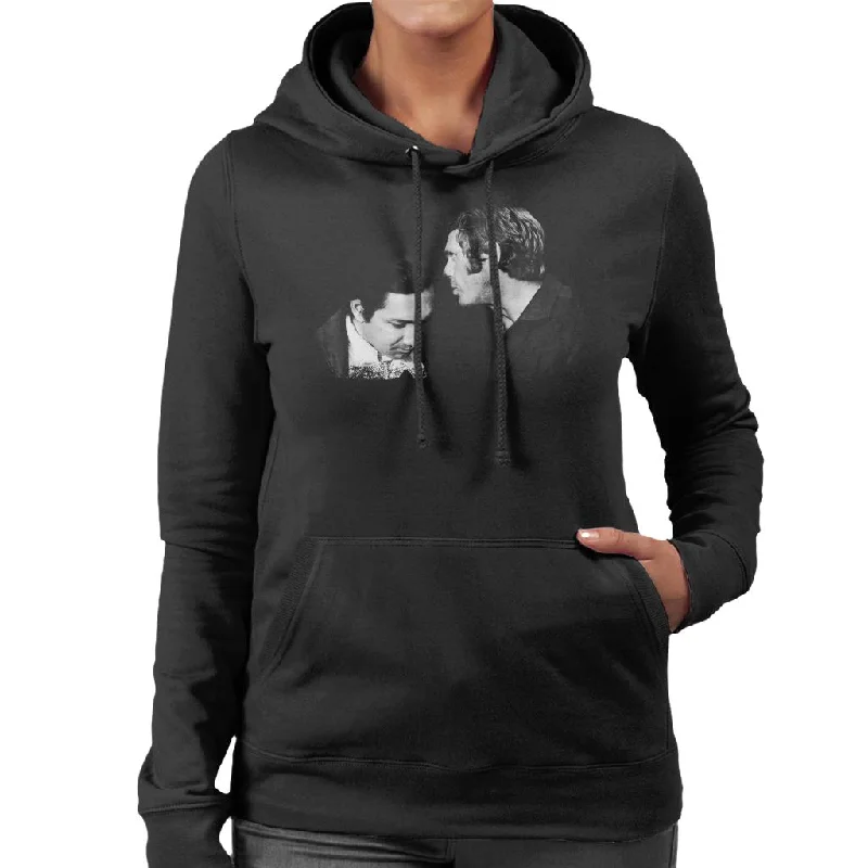 Motorsport Images McQueen Talks To Pedro Rodriguez Women's Hooded Sweatshirt Hoodie with Camouflage Military Edgy Motorsport Images McQueen Talks To Pedro Rodriguez Women's Hooded Sweatshirt Hoodie with Camouflage Military Edgy