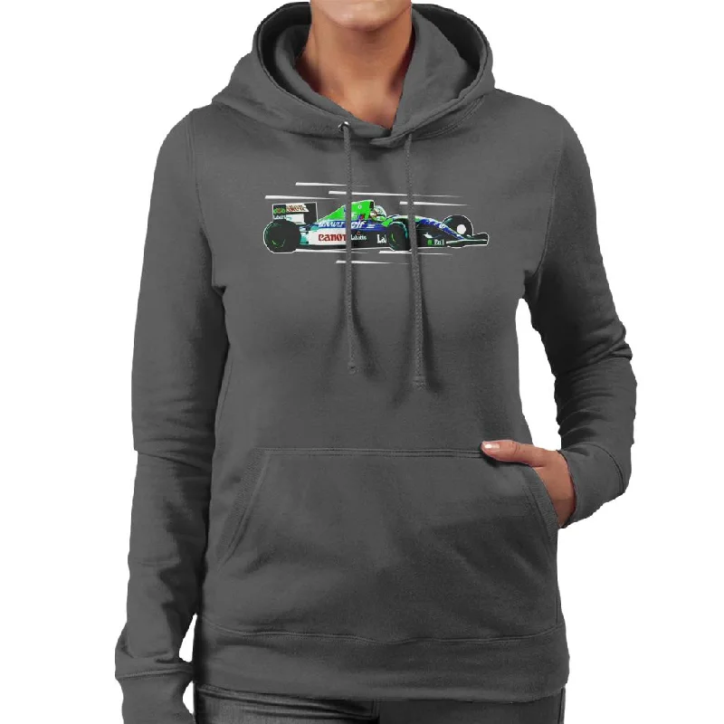 Motorsport Images Nigel Mansell FW14 At Silverstone Women's Hooded Sweatshirt