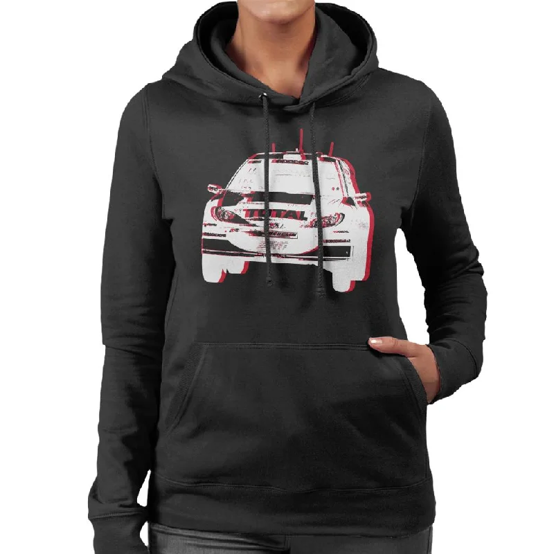 Motorsport Images Peugeot 206 WRC Mid Air Women's Hooded Sweatshirt