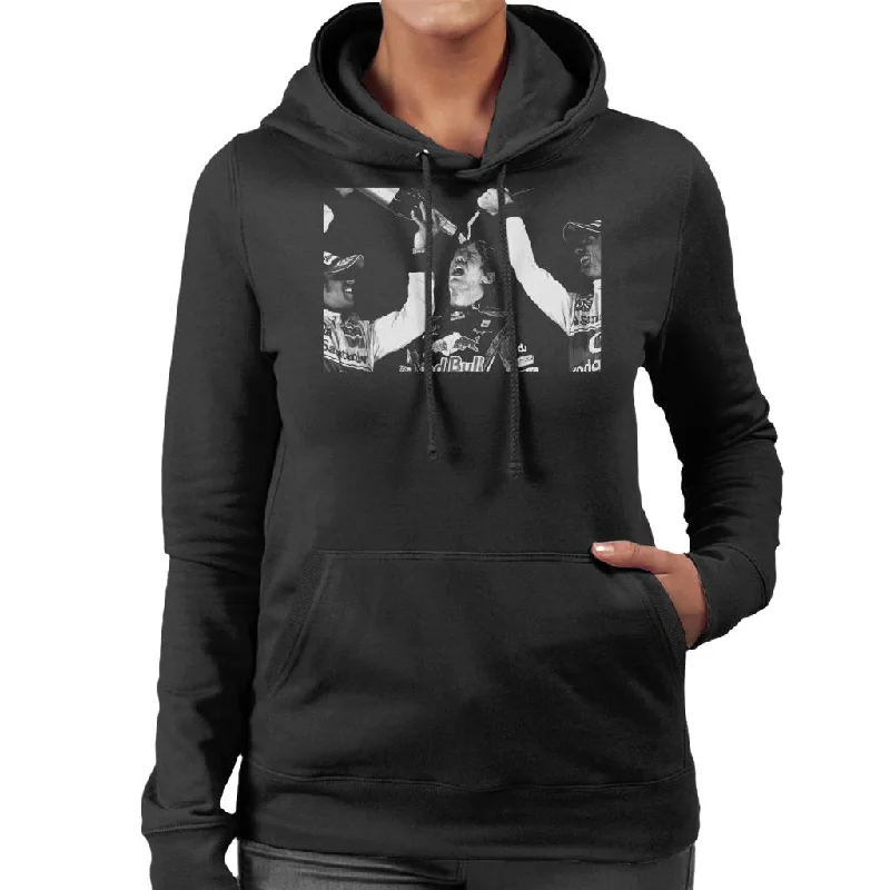 Motorsport Images Sebastian Vettel Yas Marina Circuit 2010 Women's Hooded Sweatshirt Hoodie with Button Placket Classic Preppy Motorsport Images Sebastian Vettel Yas Marina Circuit 2010 Women's Hooded Sweatshirt Hoodie with Button Placket Classic Preppy