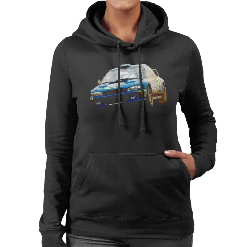 Motorsport Images Subaru Impreza Richard Burns Women's Hooded Sweatshirt