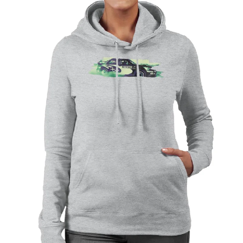 Motorsport Images Subaru Impreza WRC Drift Women's Hooded Sweatshirt