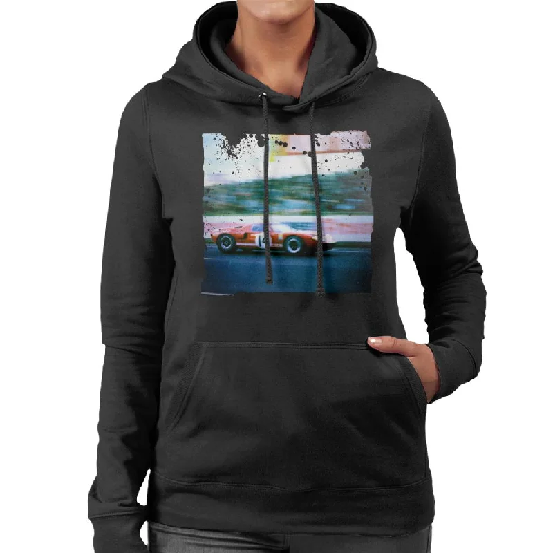 Motorsport Images Sutcliffe Dieter Spoerry Ford GT40 Women's Hooded Sweatshirt