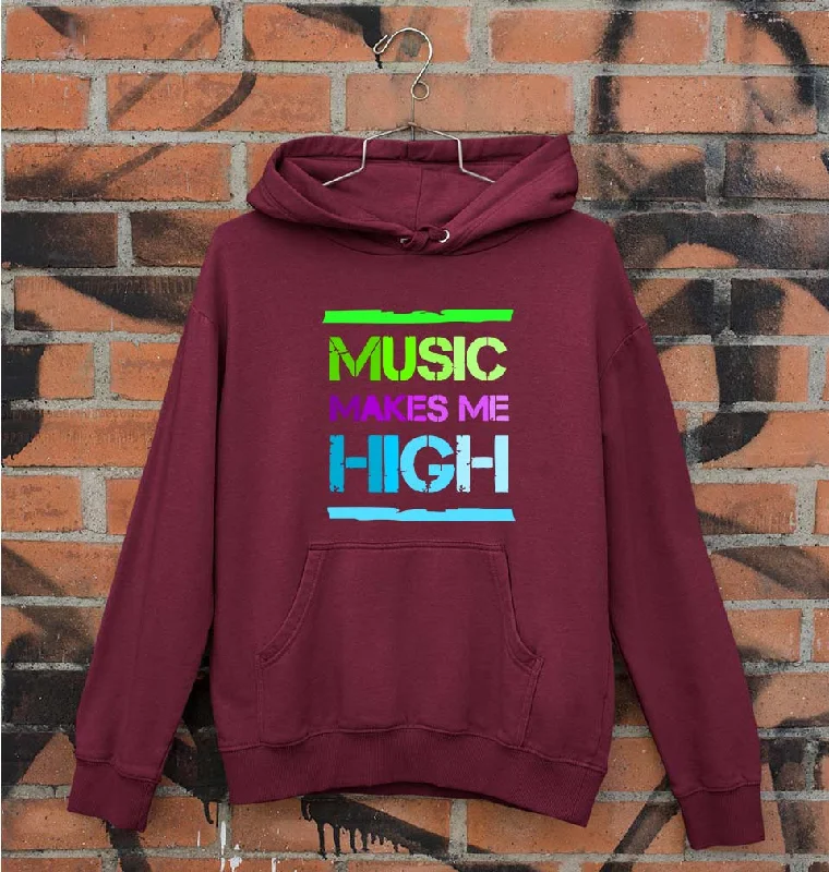 Music Makes me High Unisex Hoodie for Men/Women