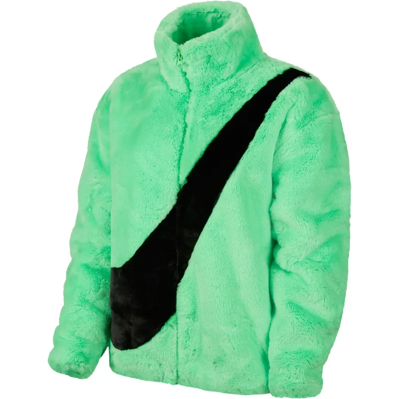 Nike Sportswear Faux Fur Women's Jacket Green-Black Nylon Jacket Polyester Jacket Spandex Jacket Nike Sportswear Faux Fur Women's Jacket Green-Black Nylon Jacket Polyester Jacket Spandex Jacket