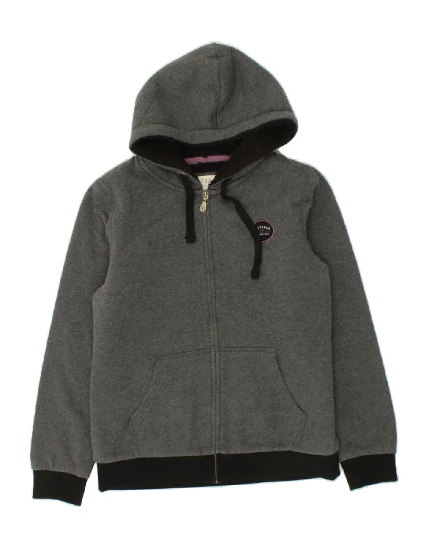 SALTROCK Boys Zip Hoodie Sweater 11-12 Years Grey Cotton Hoodie with Elastic Waist Stretchable Comfortable SALTROCK Boys Zip Hoodie Sweater 11-12 Years Grey Cotton Hoodie with Elastic Waist Stretchable Comfortable