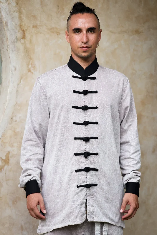 SHAOLIN - Kung Fu Style Oriental Shirt Jacket Cotton Fabric Linen Fabric Terry Fabric SHAOLIN - Kung Fu Style Oriental Shirt Jacket Cotton Fabric Linen Fabric Terry Fabric