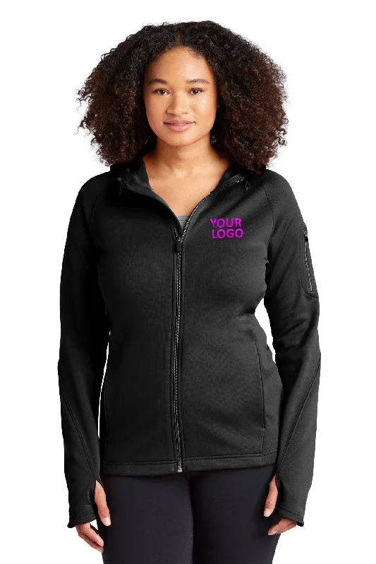 Sport-Tek Ladies Tech Fleece Customized Full-Zip Hooded Jackets, Black Oversized Jacket Tailored Jacket Straight Jacket Sport-Tek Ladies Tech Fleece Customized Full-Zip Hooded Jackets, Black Oversized Jacket Tailored Jacket Straight Jacket