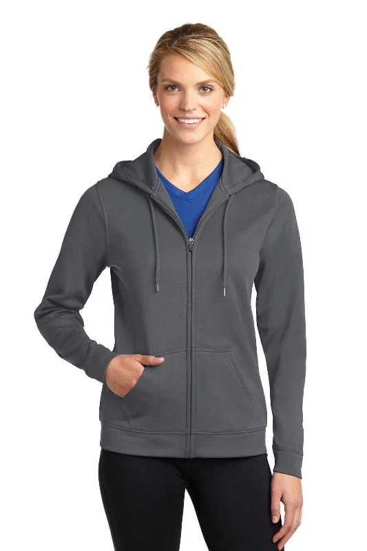 Sport-Tek LST238 Ladies Sport-Wick Fleece Full-Zip Hooded Jacket - Dark Smoke Gray Satin Jacket Silk Jacket Chiffon Jacket Sport-Tek LST238 Ladies Sport-Wick Fleece Full-Zip Hooded Jacket - Dark Smoke Gray Satin Jacket Silk Jacket Chiffon Jacket