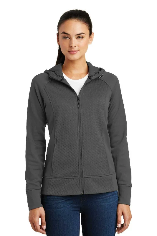 Sport-Tek LST295 Ladies Rival Tech Fleece Full-Zip Hooded Jacket - Iron Gray Zippered Jacket Buttoned Jacket Snapped Jacket Sport-Tek LST295 Ladies Rival Tech Fleece Full-Zip Hooded Jacket - Iron Gray Zippered Jacket Buttoned Jacket Snapped Jacket