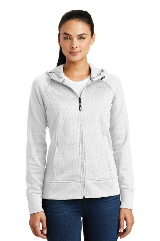 Sport-Tek LST295 Ladies Rival Tech Fleece Full-Zip Hooded Jacket - White Toggled Jacket Drawstring Jacket Belted Jacket Sport-Tek LST295 Ladies Rival Tech Fleece Full-Zip Hooded Jacket - White Toggled Jacket Drawstring Jacket Belted Jacket