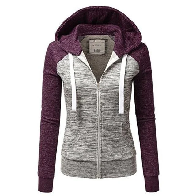 purple grey hoodies