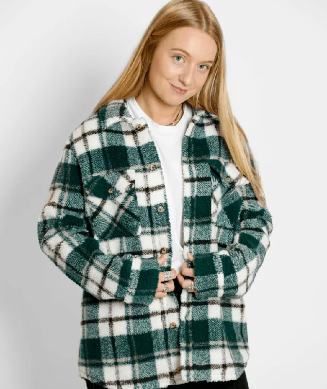 Volcom Silent Sherpa Plaid Jacket 2023