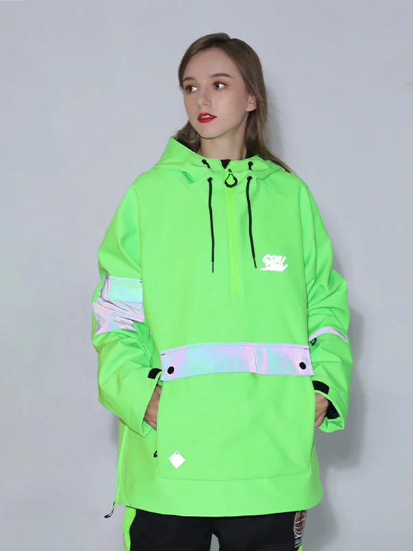 Women's Gsou Snow Unisex Reflective Mountain Mission Anorak Snow Jacket Snapped Jacket Toggled Jacket Drawstring Jacket Women's Gsou Snow Unisex Reflective Mountain Mission Anorak Snow Jacket Snapped Jacket Toggled Jacket Drawstring Jacket