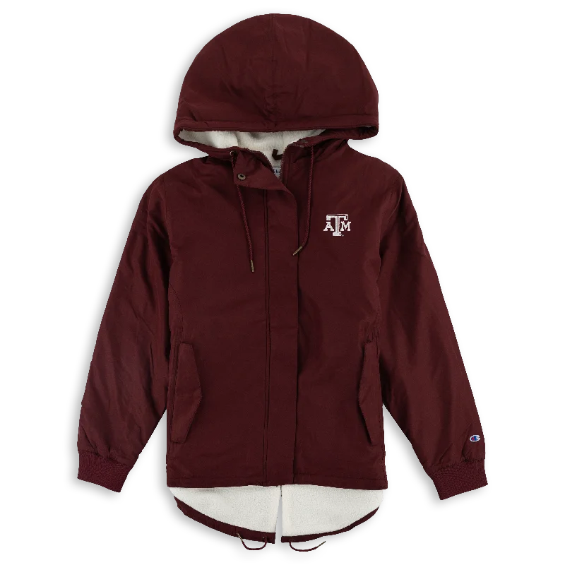 Texas A&M Women Champion Sherpa Lined Stadium Jacket Satin Fabric Silk Fabric Chiffon Fabric Texas A&M Women Champion Sherpa Lined Stadium Jacket Satin Fabric Silk Fabric Chiffon Fabric