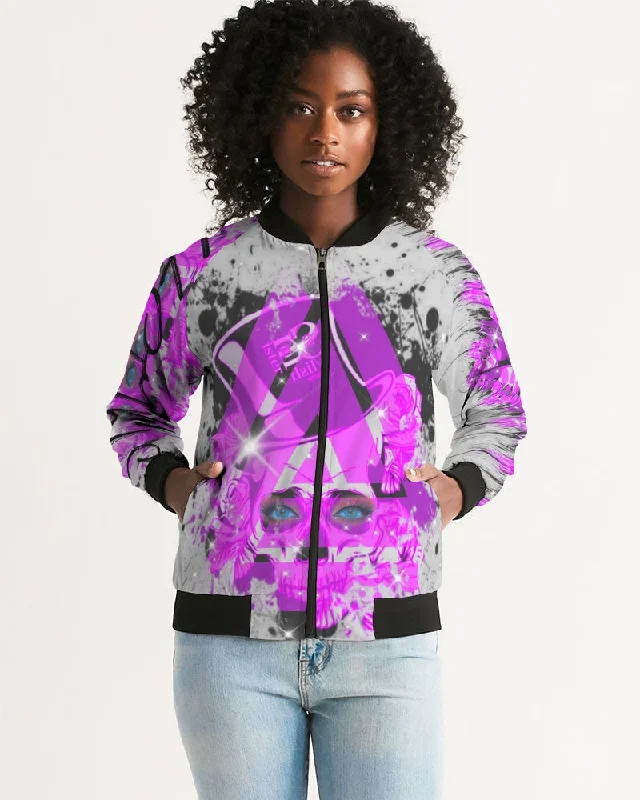 Fly Ma " Eyes don't lie " Women's All-Over Print Bomber Jacket