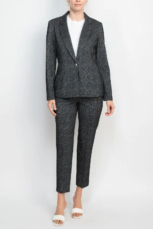 Nanette Lepore Formal Lurex Jacket Mid Waist Pant Suit