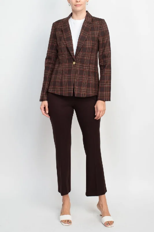 Nanette Lepore  Formal Woven Jacket Mid Waist Straight Pant Suit