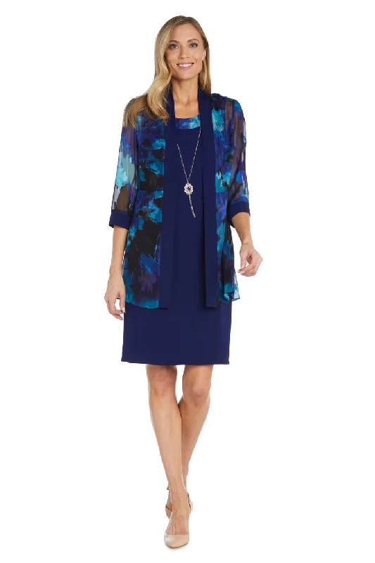 R&M Richards 9949 Printed Short Jacket Dress