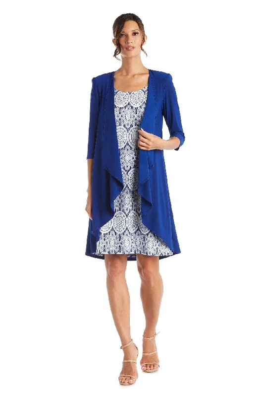 R&M Richards 3277 Short Printed Jacket Dress