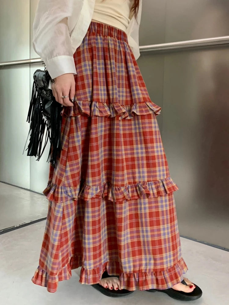 red plaid