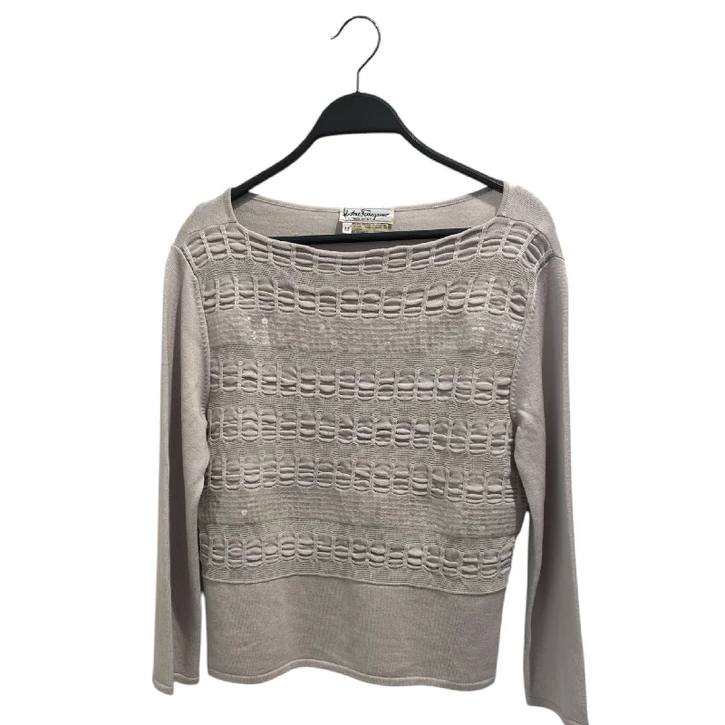 Salvatore Ferragamo/Sweater/M/Gray/Wool/