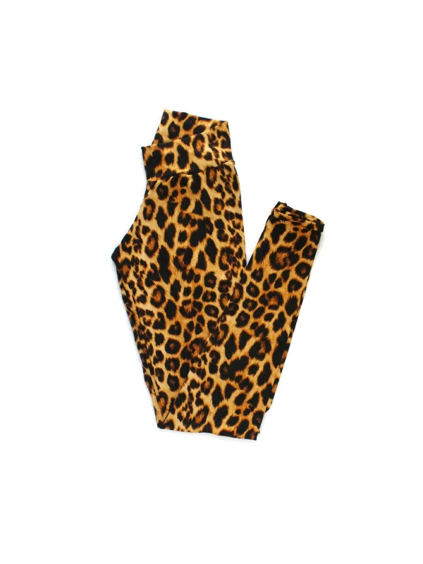 Adult Brown Leopard Leggings