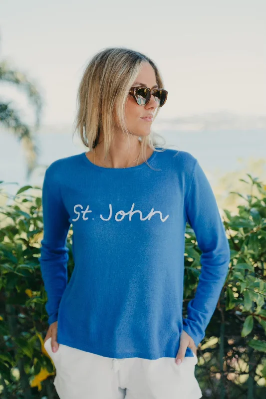 St John Sweater - True Blue