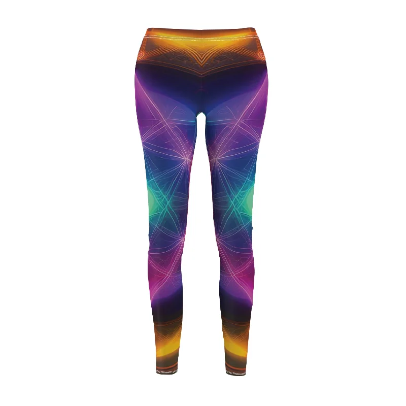 Celestial Crescendo - Women's Cut & Sew Casual Leggings (AOP)