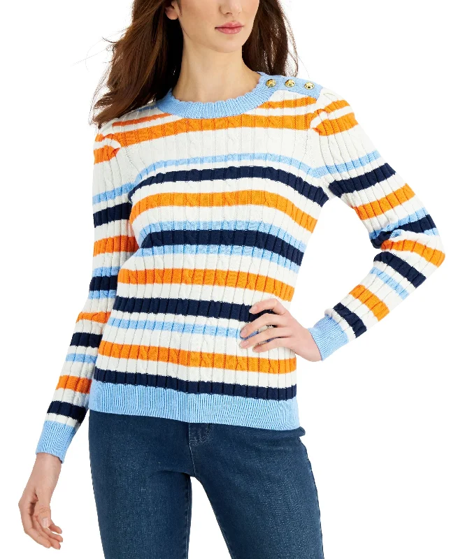 Charter Club Ribbed Striped Sweater