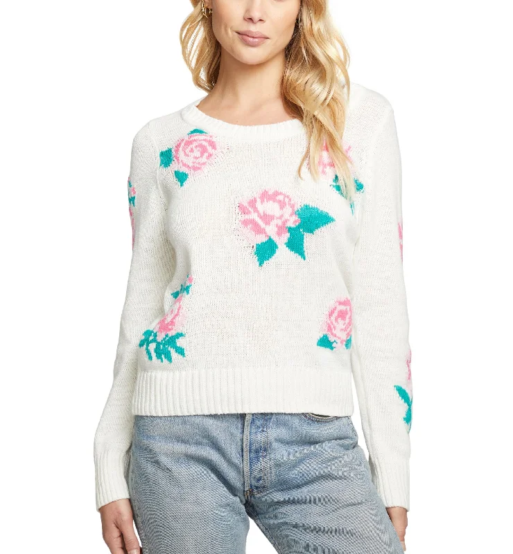 Chaser Floral Crewneck Sweater