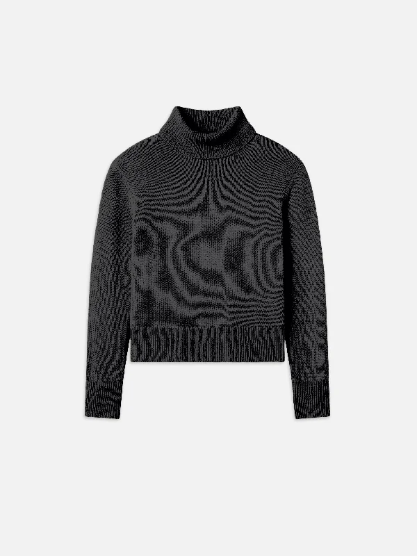 Clean Turtleneck Sweater -- Charcoal Heather