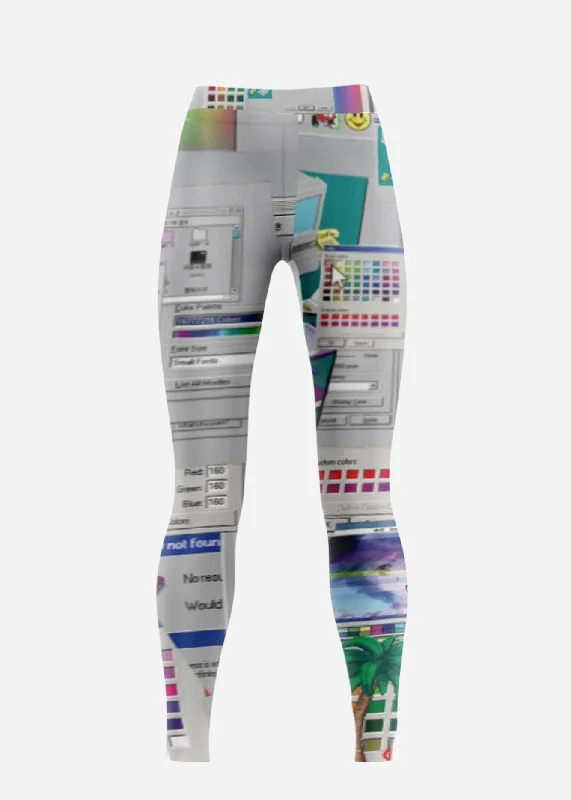 Computer Glitch Low Rise Leggings