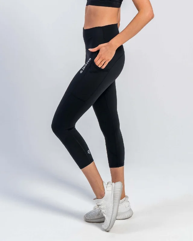 Core Cropped Leggings (Black)