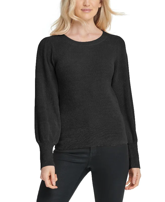 DKNY Chenille Blouson Sleeve Sweater