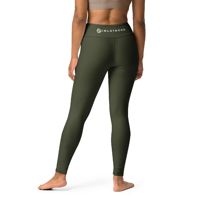 ELEVATED ESSENTIALS, BOOTY BOOSTING HIGH WAISTBAND LEGGING OLIVE