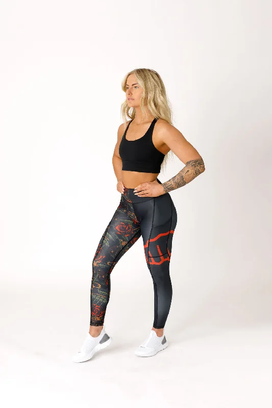 Grenades N' Roses Endurance Leggings