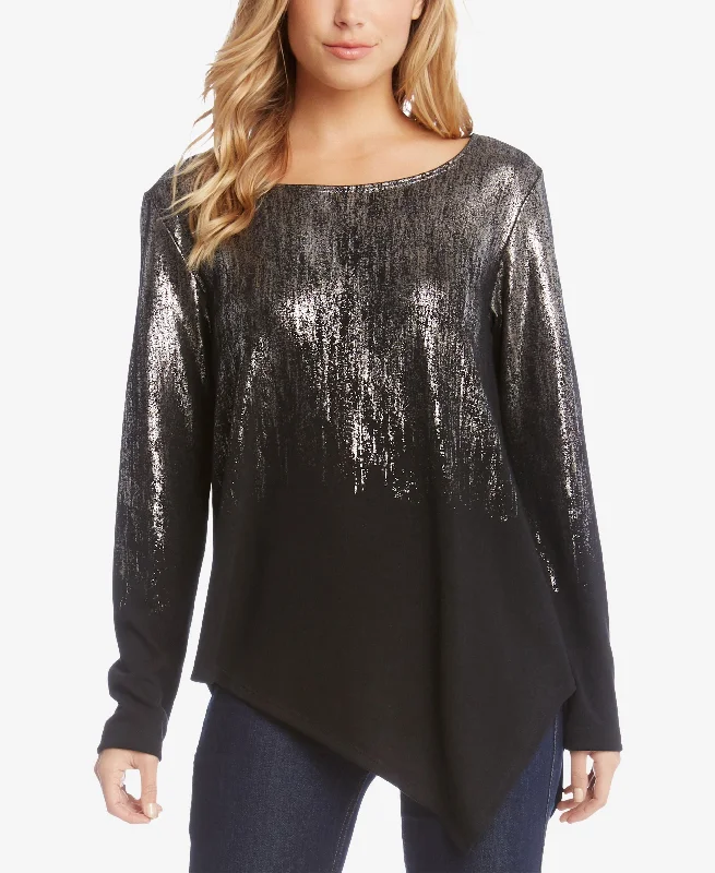 Karen Kane Ombre Asymmetrical Sweater