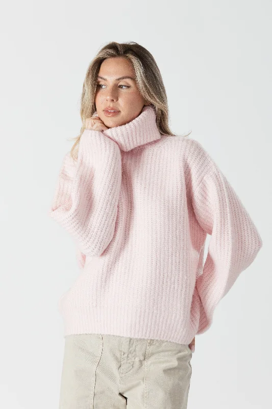 Sahar Ribbed Turtle Neck Sweater