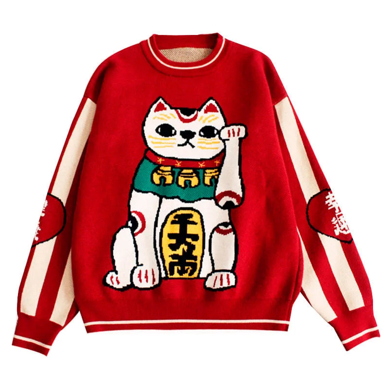 Maneki Neko Sweater