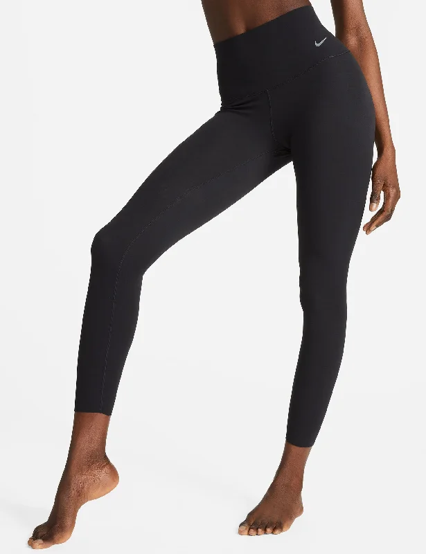 Zenvy High Waisted 7/8 Leggings - Black