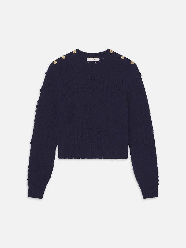 Patch Pocket Sweater -- Navy