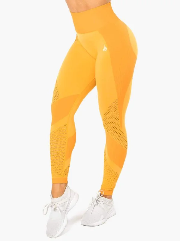 Ryderwear Electra Seamless Leggings - Electric Yellow