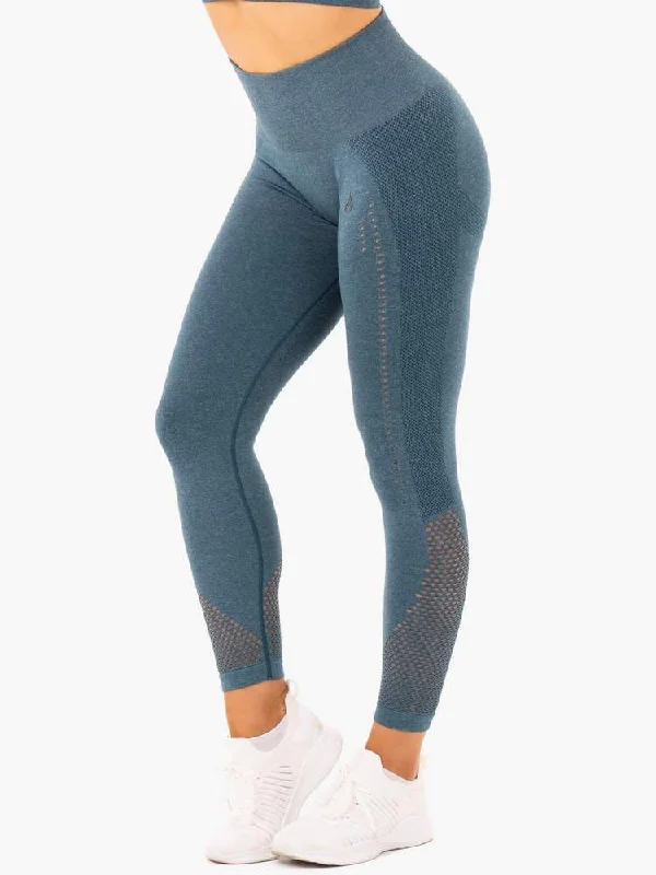 Ryderwear Seamless Staples Leggings - Teal Marl