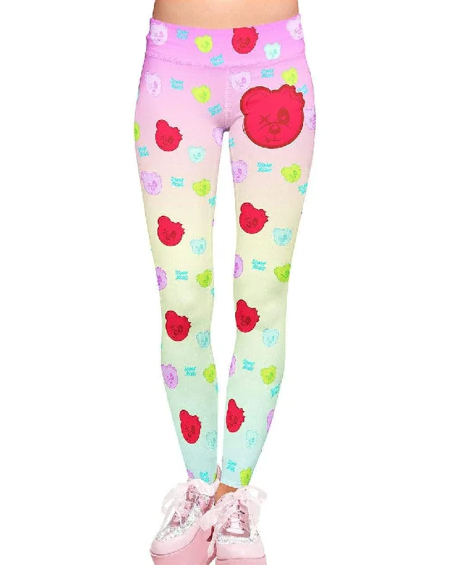 Scummy Bears Logo Candy Leggings