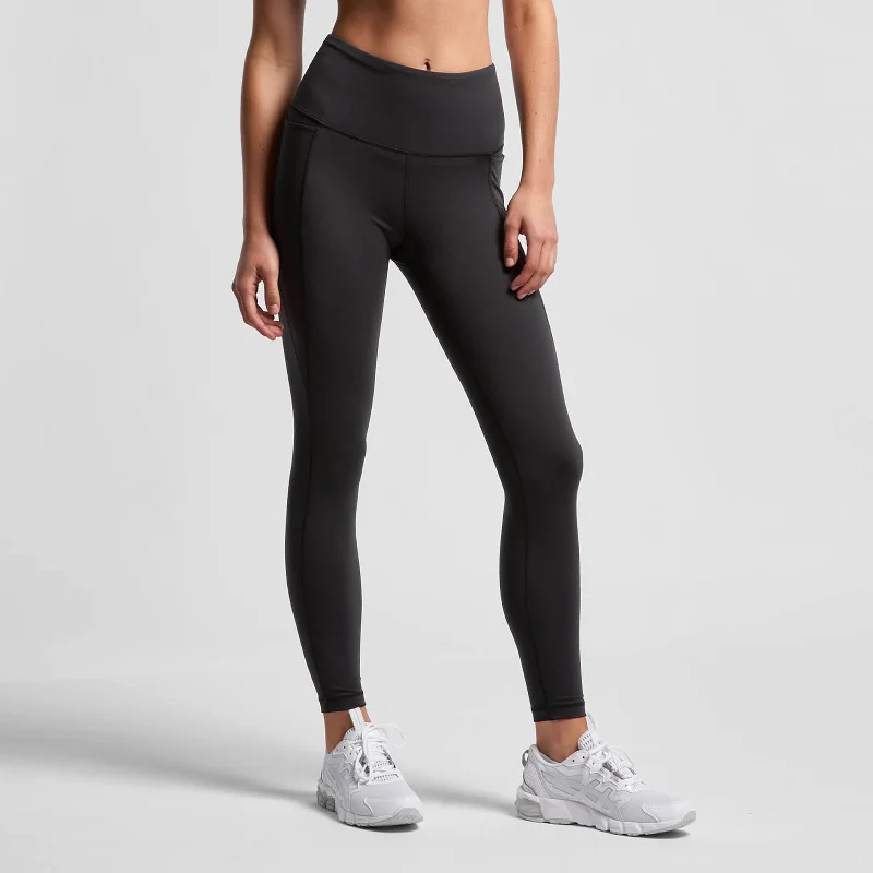 Slate Leggings - Black Trendy Foil Finish Leggings